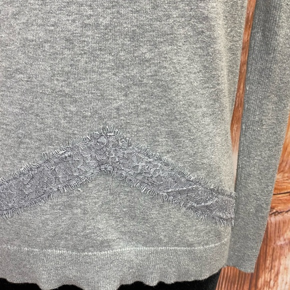 Victoria’s Secret Lace Trimmed Sweater - Picture 3 of 9